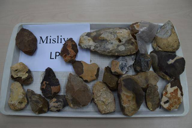 미슬리야 동굴에서 수습된 전기 구석기 시대 유물들