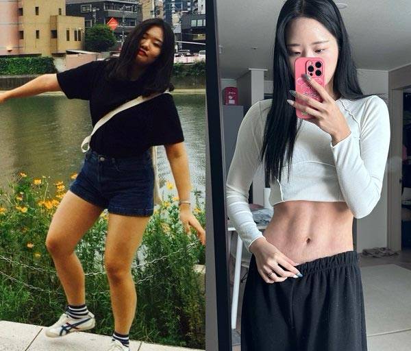다이어트 전후 이채원씨 모습./사진=이채원씨 제공
