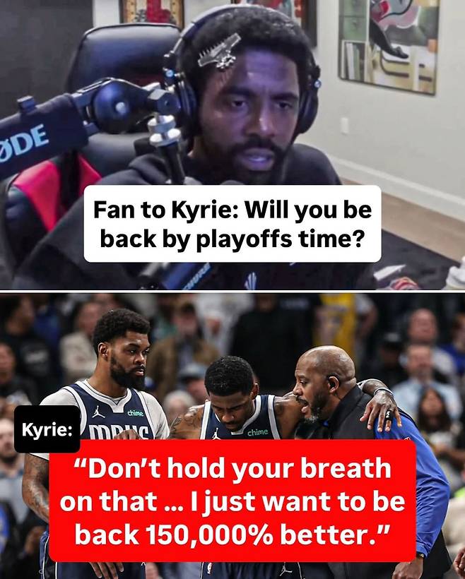 7일 자신의 복귀 시점에 대해 말을 아낀 어빙. 그는 이날 댈러스와 3년 재계약에 서명했다. 사진=ESPN