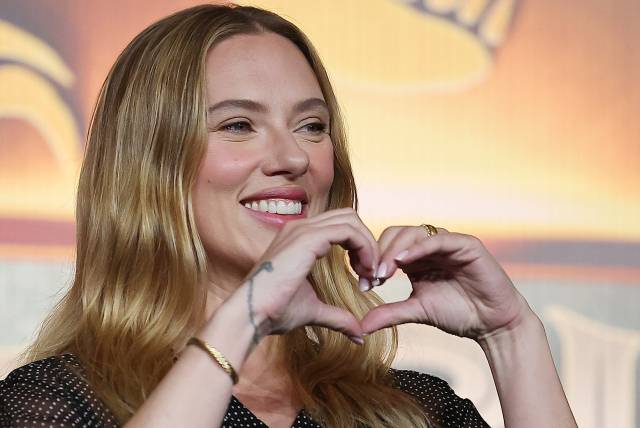 영화 '쥬라기 월드 : 새로운 시작'를 홍보하기 위해 한국에 방문한 스칼렛 요한슨. 뉴스1