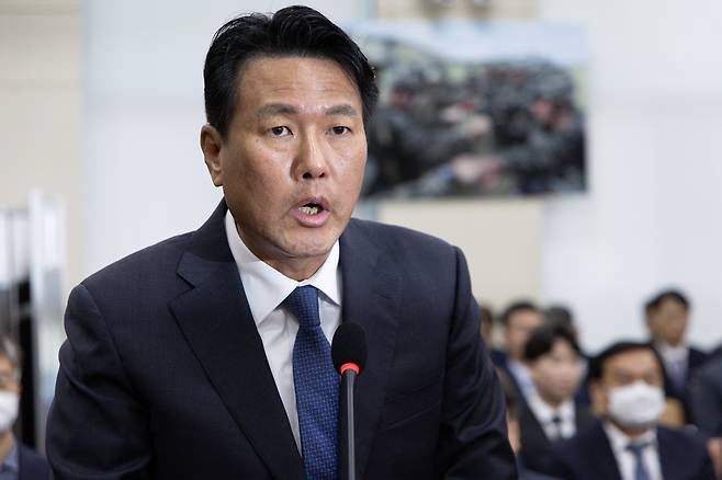 김태효 전 국가안보실 제1차장이 지난 1월 15일 서울 여의도 국회에서 열린 윤석열 정부의 비상계엄 선포를 통한 내란 혐의 진상규명 국정조사특별위원회에서 의원 질의에 답변하고 있다. /뉴스1