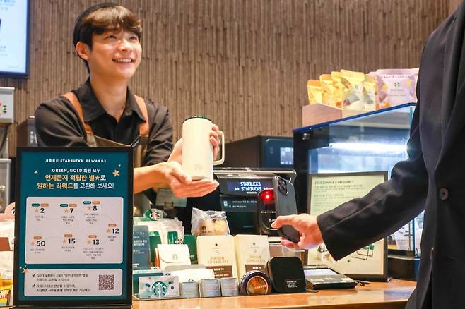 스타벅스 리워드 개편 후 별로 구매 가능한 스타벅스 MD상품/ 사진=스타벅스 제공