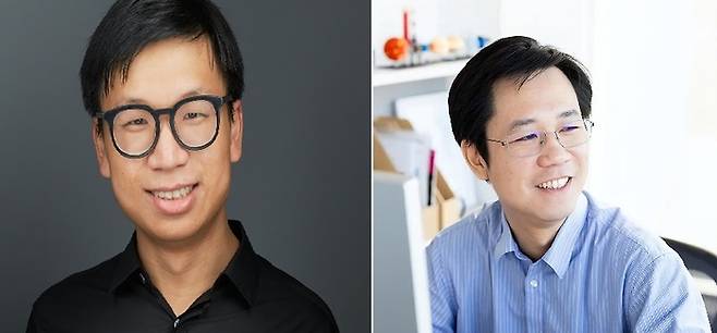 세계 최고 AI 전문가로 꼽히는 주쥔옌 카네기멜론대학 부교수(왼쪽)와 허카이밍 매사추세츠공과대학(MIT) 부교수. <바이두>