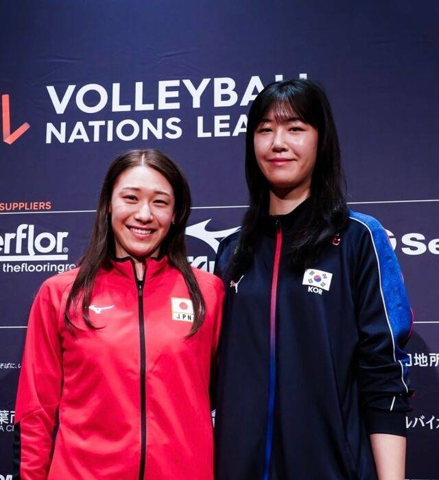 일본 이시카와 마유와 한국 정호영./FIVB