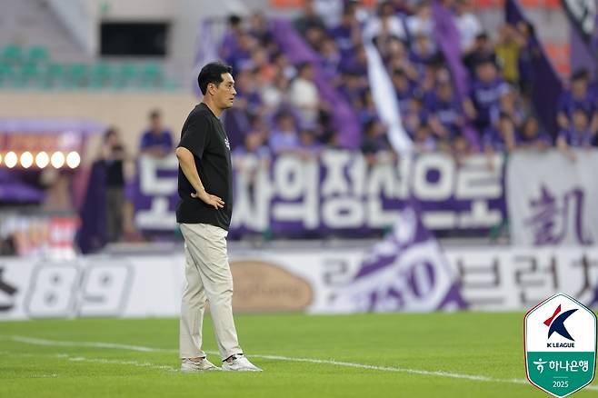 유병훈 FC안양 감독. /사진=한국프로축구연맹 제공