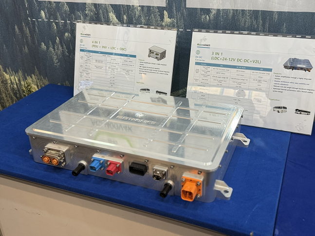 이지트로닉스 '파워통합모듈기술'./사진=백유진 기자 byj@