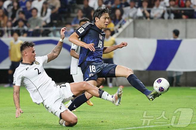 일본 축구대표팀이 동아시안컵에서 홍콩을 꺾었다. 사진은 일본의 월드컵 예선 경기 모습. ⓒ AFP=뉴스1