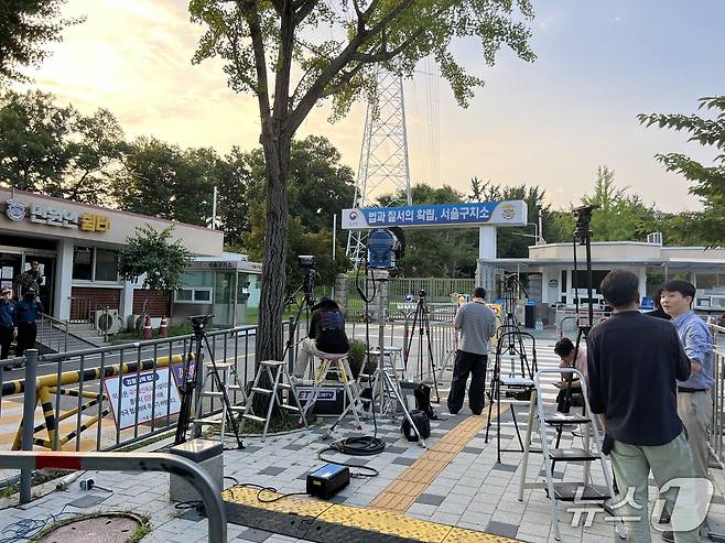 9일 서울구치소 앞의 모습. 2025.7.9/뉴스1 ⓒ News1 심서현 기자