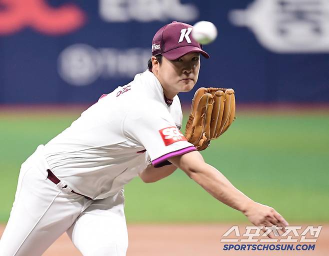 19일 서울 고척돔에서 열린 키움과 SSG 경기. 선발 투구하고 있는 키움 박주성. 고척=송정헌 기자songs@sportschosun.com/2025.06.19/
