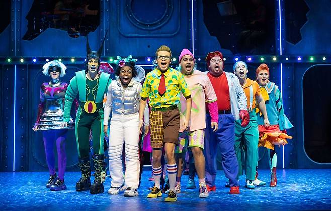 뮤지컬 스폰지밥의 장면. 토니상 무대상을 받는 등 수작이라는 평가가 쏟아졌다./Musical Spongebob