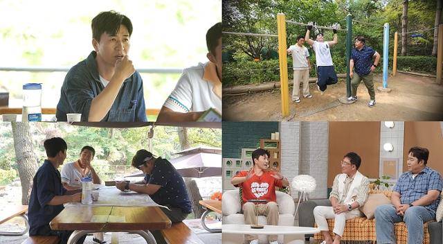 '요즘 남자 라이프-신랑수업' 171회에서는 신혼여행을 마치고 돌아온 김종민이 '결혼 8년 차' 삼남매 아빠인 김동현과 오락부장이자 두 남매 아빠인 문세윤에게 2세 관련 조언을 아낌없이 받는다. KBS2 제공