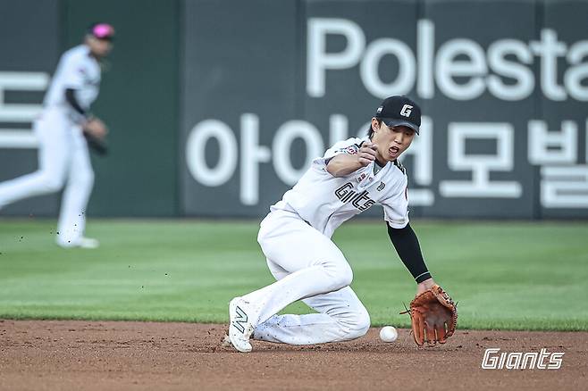 ▲ 전민재 ⓒ롯데 자이언츠