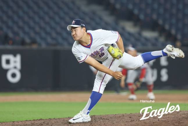 경기항공고 양우진이 지난 6월 2일 대전 한화생명 볼파크에서 열린 2025 제3회 한화 이글스배 고교·대학 올스타전에서 역투하고 있다. /사진=한화 이글스 제공