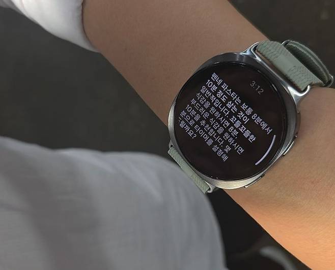 삼성 갤럭시 워치8. 제미나이 탑재로 AI 기능이 대폭 향상됐다.ⓒ임채현 기자