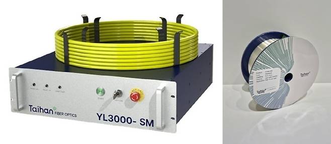 대한광통신의 레이저 발진기 및 레이저 광섬유