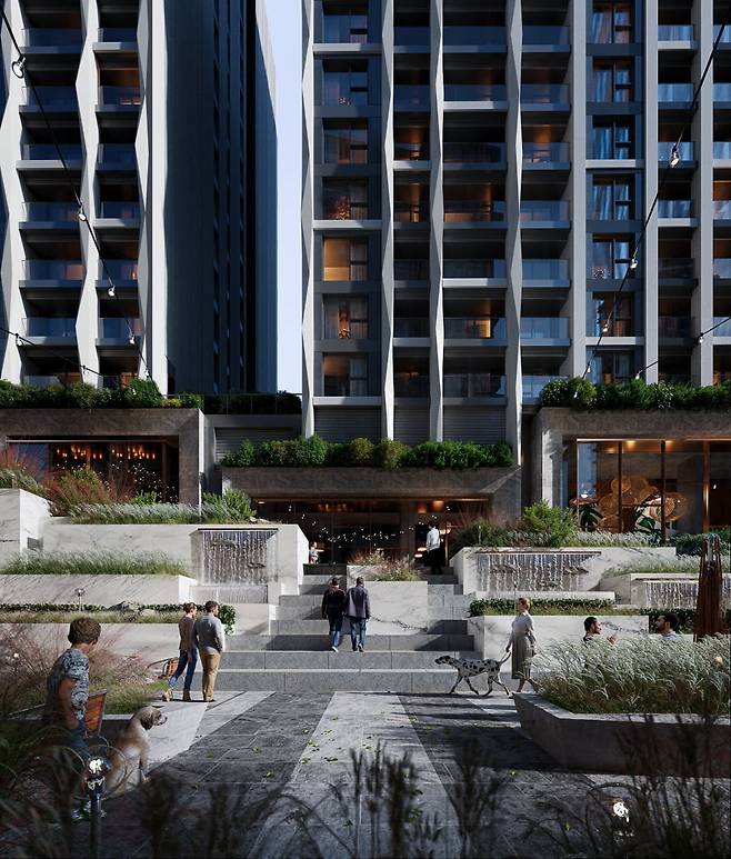 더파크사이드 스위트 투시도. 일레븐건설 제공