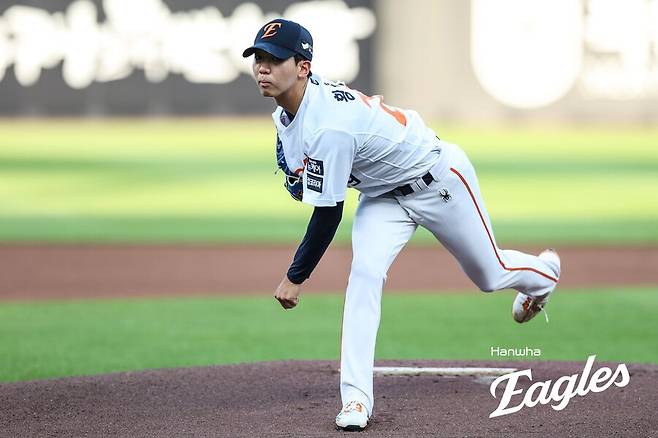 ▲ 6.1이닝 1실점으로 잘 던진 황준서 ⓒ한화이글스