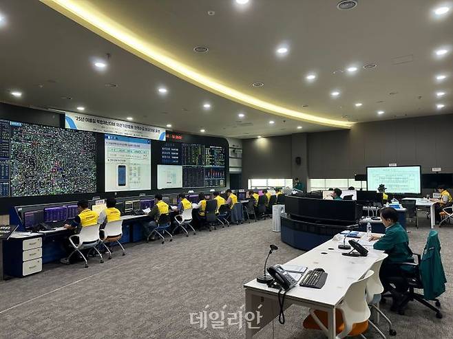 2025년 여름철 유관기관 합동 전력수급 비상훈련 모습. ⓒ전력거래소