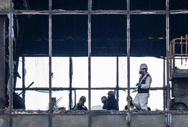 반얀트리 부산 해운대 화재 현장. 국제신문 DB