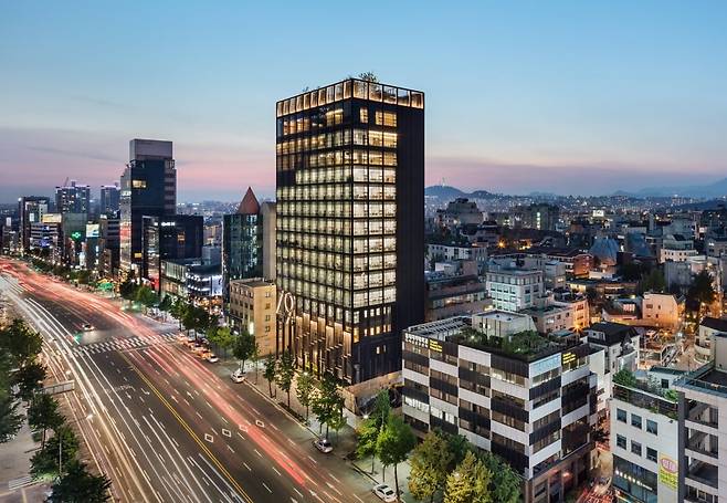 신세계인터내셔날 청담 사옥 외관. 신세계인터내셔날 제공