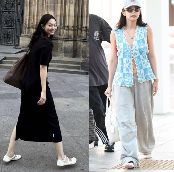 신민아와 제니. 인스타그램, 뉴스1