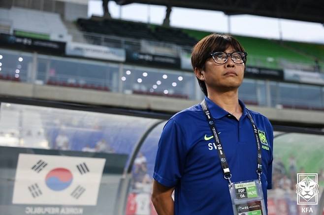 한국 여자 축구 대표팀 신상우 감독. 사진=대한축구협회