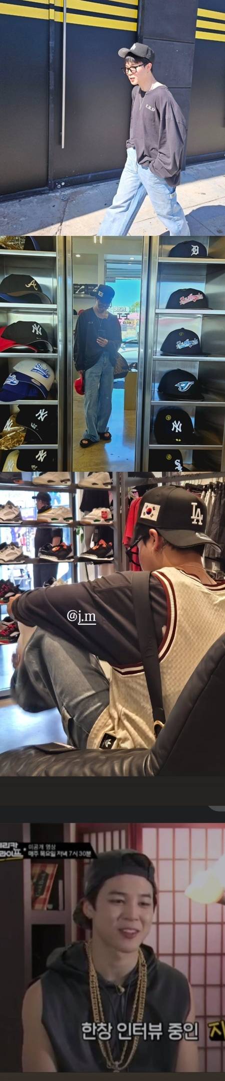 사진=지민, RM 공식 계정, Mnet 방송 캡처