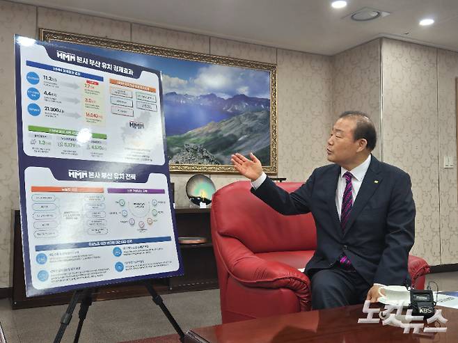 부산상공회의소 양재생 회장. 김혜경 기자