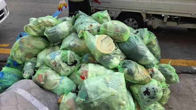 생활폐기물. 사진=김중곤 기자