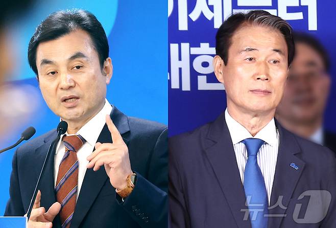 안규백 국방부 장관 후보자와 권오을 국가보훈부 장관 후보자. 뉴스1 ⓒ News1