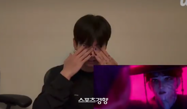 BTS 정국 라이브 방송. 엑스 캡처