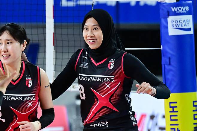 정관장 시절 메가왓티 퍼티위. KOVO 제공