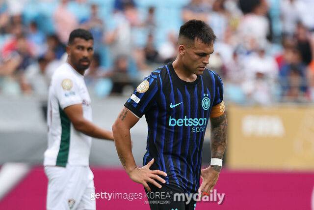 팀 전체를 비판한 라우타로 마르티네스. /게티이미지코리아