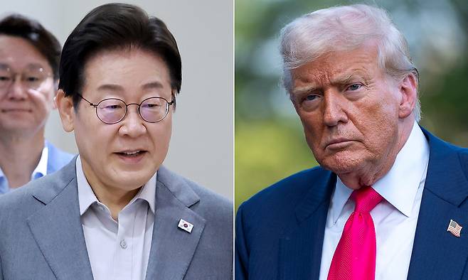 이재명 대통령(왼쪽), 도널드 트럼프 미국 대통령. 연합뉴스·AP연합뉴스