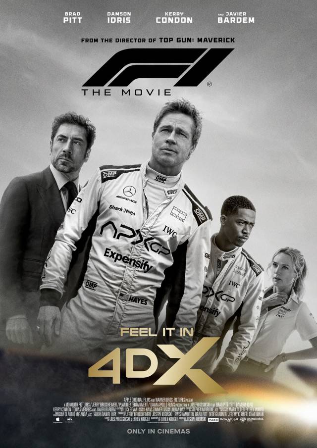 영화 'F1® 더 무비'의 4DX 포스터. 사진 제공=CGV