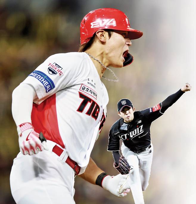 KIA 김도영(왼쪽), KT 오원석. 각 구단 제공