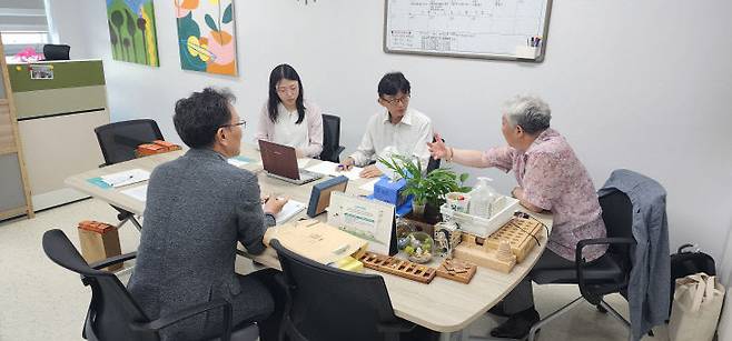 국내외 대안교육 연구자들의 방문이 줄을 잇고 있는 세종늘벗학교. 사진=시교육청 제공.