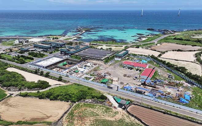 동부하수처리장 증설사업 현장사진(공정률 54%) / 사진=제주도