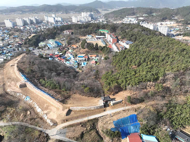 서천읍성 항공사진. 국가유산청 제공