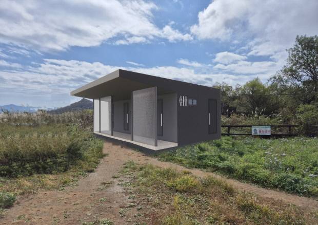 장불재 화장실 조감도.