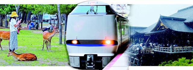 ▲ 1 나라 공원에서 관광객들이 사슴과 사진을 찍으며 시간을 보내고 있다. 2 오사카역에 열차가 들어오고 있는 모습. 3 청수사의 무대에 관광객들이 자연을 바라보기 위해 몰려 있다. 공동취재단·이채윤 기자