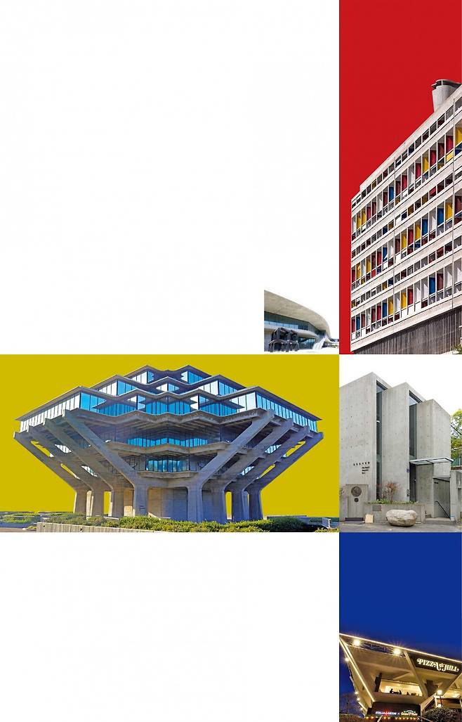 (1) 미국 LACMA ‘데이비드 게펜 갤러리’ LACMA 홈페이지
(2) 르코르뷔지에가 지은 ‘유니테 다비타시옹’ flickr
(3) 미국 UC샌디에이고의 가이젤 도서관 위키피디아
(4) 김인철 건축가의 김옥길기념관 이화여대 제공
(5) 서울 비스타 워커힐 호텔 ‘피자힐’ 피자힐 홈페이지