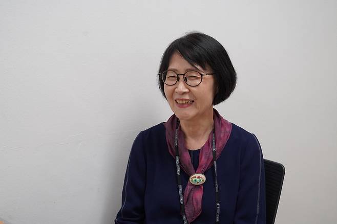 최고령 카카오 시니어 티처 김옥련 씨.