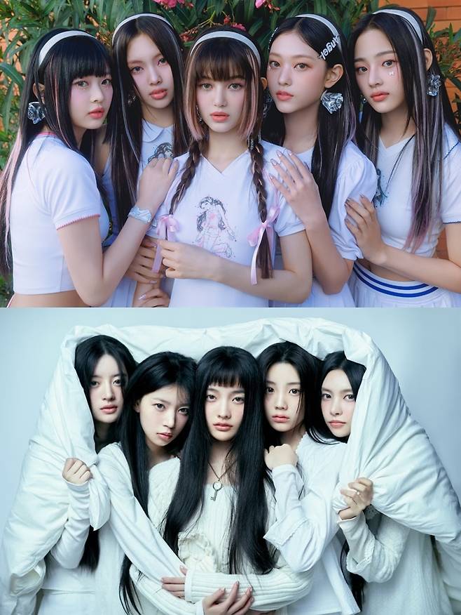 위쪽부터 뉴진스, 아일릿. 어도어/빌리프랩 제공