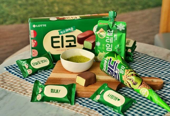 롯데웰푸드의 말차맛 빙과 신제품/사진제공=롯데웰푸드