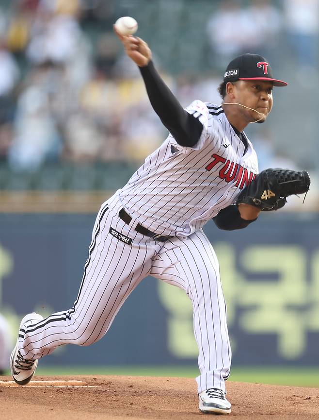 투구에 임하는 에르난데스의 모습. 사진 | 연합뉴스