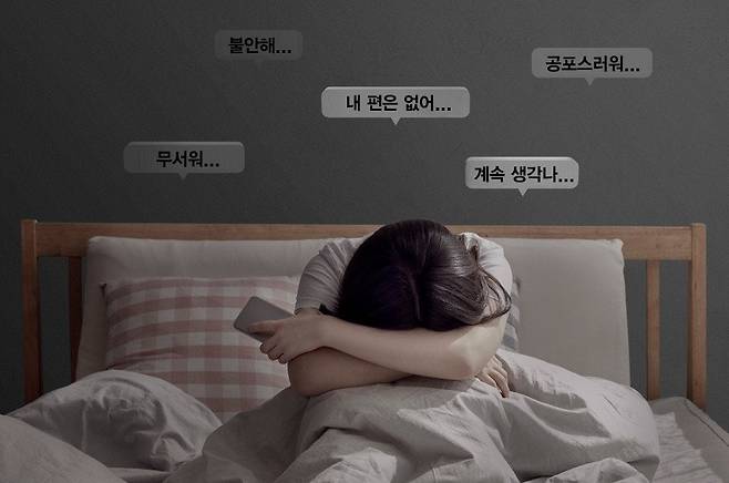 외상 후스트레스장애(PTSD) 환자의 생각을 묘사한 사진. 미국 식품의약국(FDA) 승인 기대를 모았던 일본 오츠카제약의 PTSD 치료제가 좌절 위기에 놓였다./명지병원