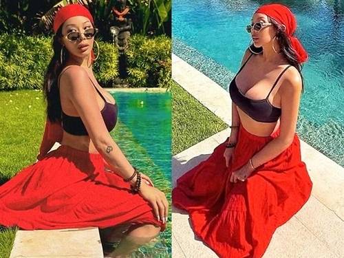 가수 제시가 발리에서 과감한 패션으로 또 한 번 시선을 사로잡았다. 사진=제시 SNS