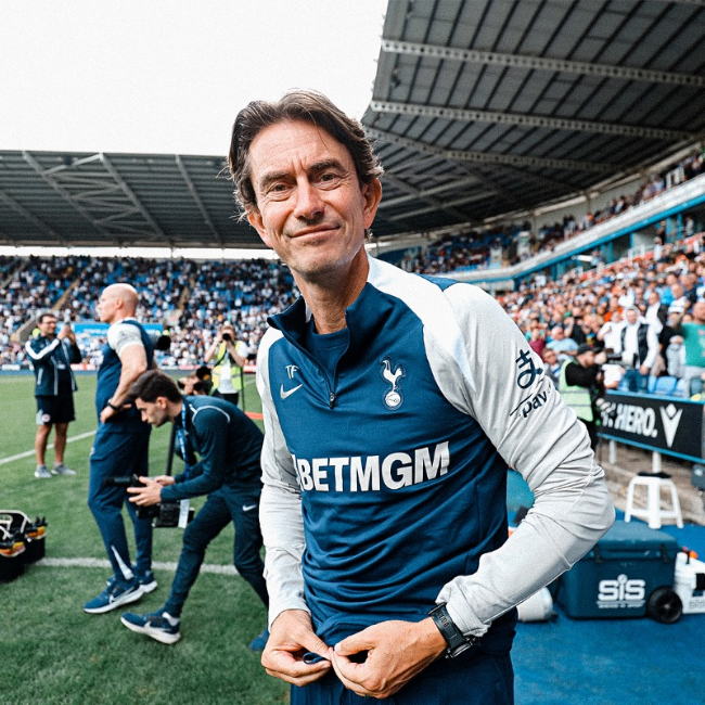 토마스 프랭크 감독. 사진=토트넘 SNS