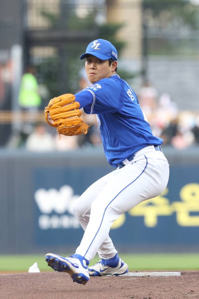 삼성 라이온즈의 양창섭. 삼성 제공